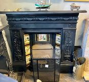 Victorian Cast Iron Fireplace with insert 
