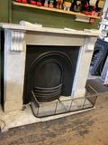 Cararra Antique Marble Fireplace 
